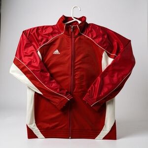 Adidas‎ performance TBF mens track jacket shiny red polyester M